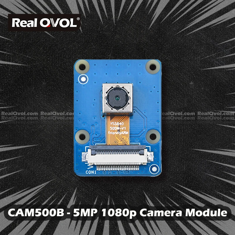 RealQvol CAM500B Aukštos raiškos Kamera , 5M iki 2592 x 1944 Pikselių vaizdo dydis,paramos AFC AWB AEC ir pan., 720P vaizdo įrašymas,24pin FPC