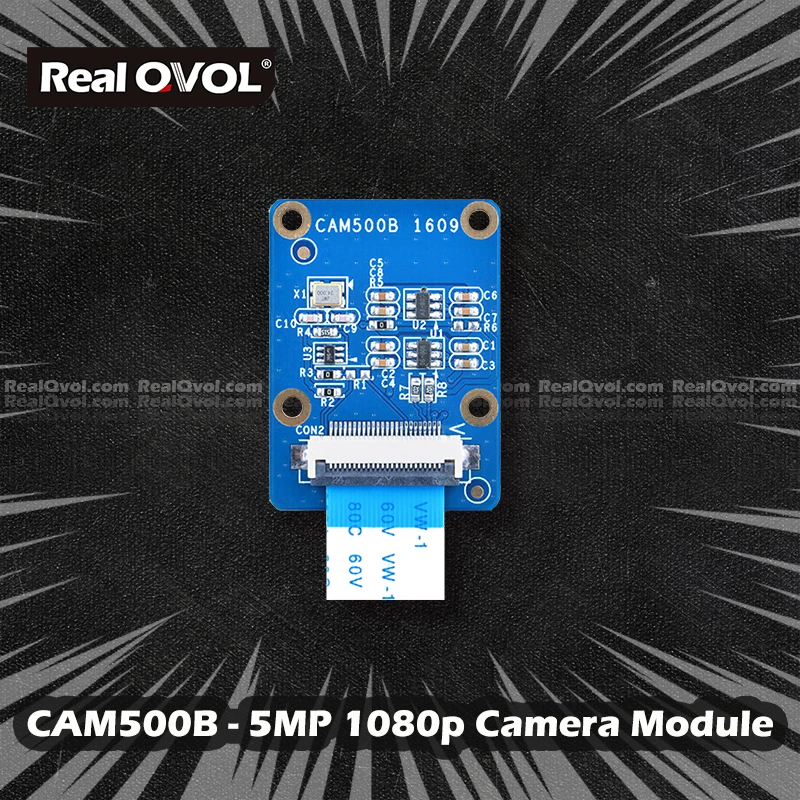 RealQvol CAM500B Aukštos raiškos Kamera , 5M iki 2592 x 1944 Pikselių vaizdo dydis,paramos AFC AWB AEC ir pan., 720P vaizdo įrašymas,24pin FPC 2