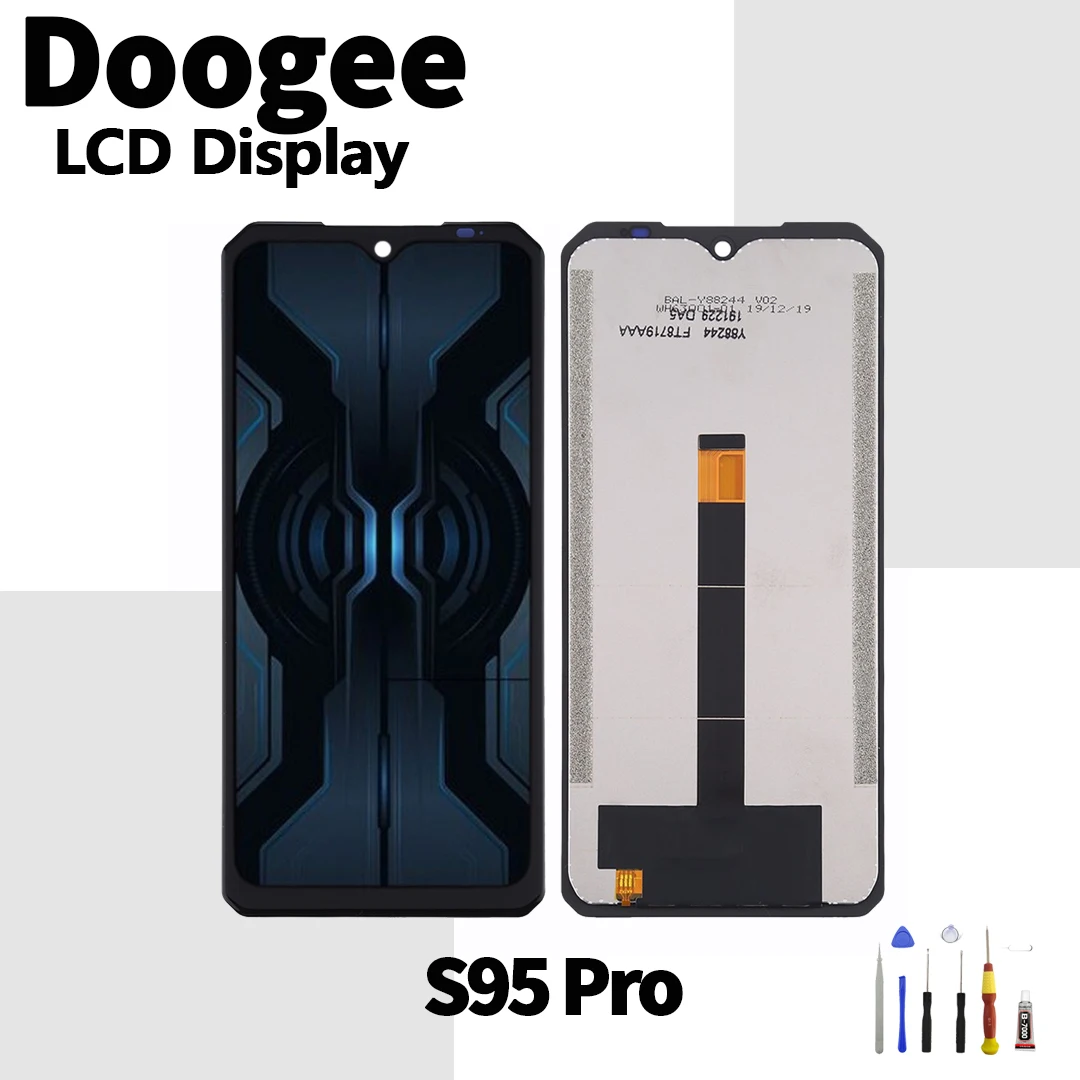 Originalą Doogee S95 Pro Lcd ekranas Jutiklinis Ekranas skaitmeninis keitiklis Asamblėjos Doogee S95 Pro Lcd ekranas su karkasu