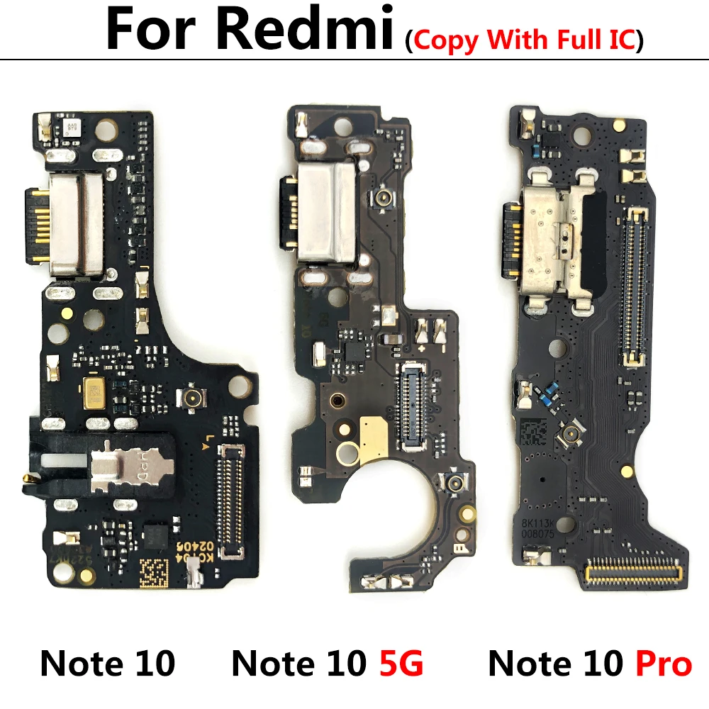 USB Įkrovimo lizdas Valdybos Flex Kabelio Jungtis Dalys Xiaomi Redmi 10 Pastaba Pro / 10 Pastaba 5G