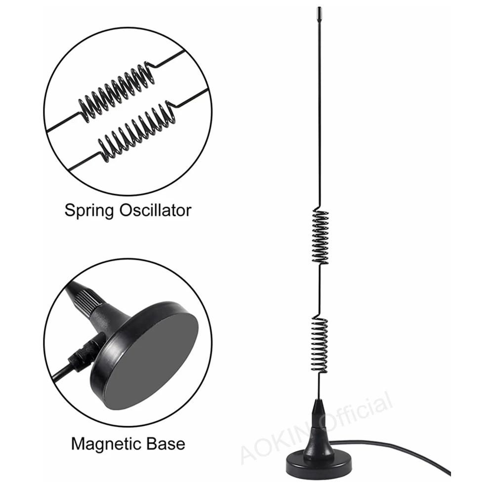 20-1300MHz Skaitytuvo Antena, Radijo Antenos Magnetinis pagrindas HF VHF UHF Radijo BNC Vyrų Antenos Radijo Skaitytuvas