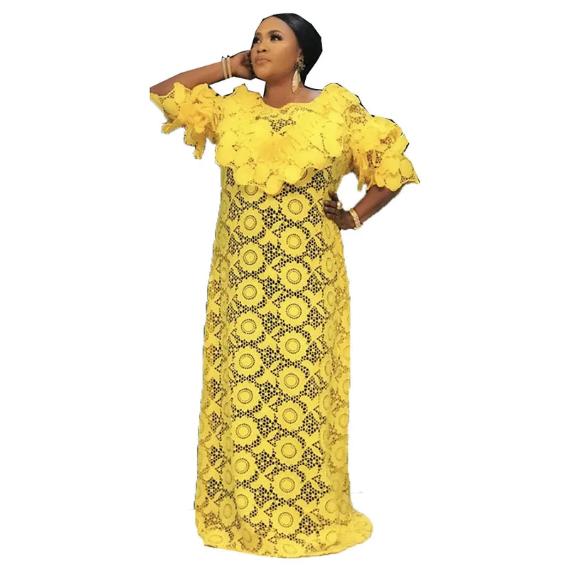 Nėriniai Afrikos Suknelės Moterų Plius Dydis Musulmonų Mados Dashiki Afrikos Drabužius Abaja Dubajus Boubou Skraiste Afrikos Maxi Suknelė