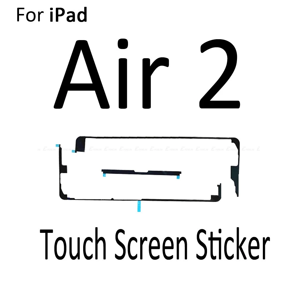 2set 3M Lipnios Ekrano skaitmeninis keitiklis Juosta Lipdukas Glus Dalys iPad 6 2017 2018 Oro 2019 2020 Mini 1 2 3 4 5 Vidurį Rėmo Lipdukas