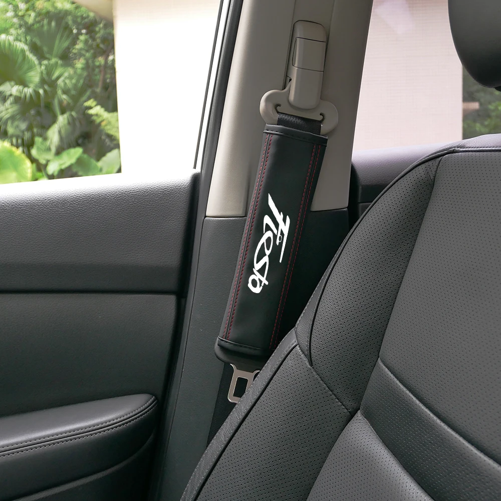 1 vnt. Automobilio Sėdynės Diržo apsaugos Apsaugoti pečių Automobilių Apdailos Dirželis Padas Ford Fiesta saugos Diržų Auto Interjero Aksesuarai 3
