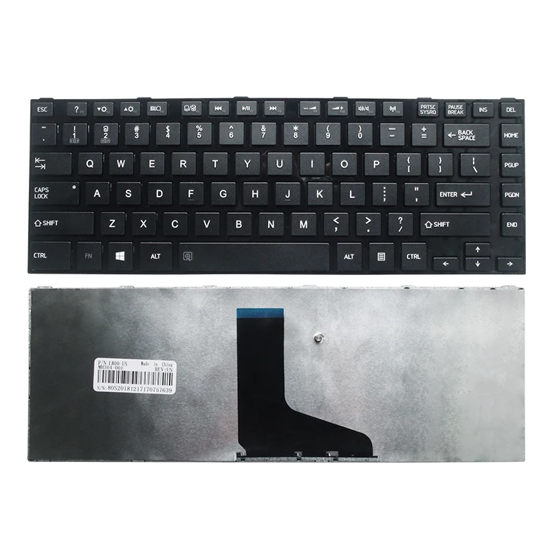 Naujas keybord, skirtas toshiba Satellite C800 C800D C805 C805D C840 C840D C845 C845D L800 L805 L830 Nešiojamas MUS juoda balta Klaviatūra 2