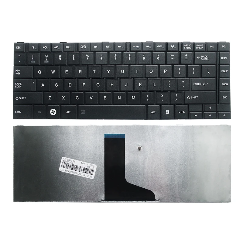 Naujas keybord, skirtas toshiba Satellite C800 C800D C805 C805D C840 C840D C845 C845D L800 L805 L830 Nešiojamas MUS juoda balta Klaviatūra 3