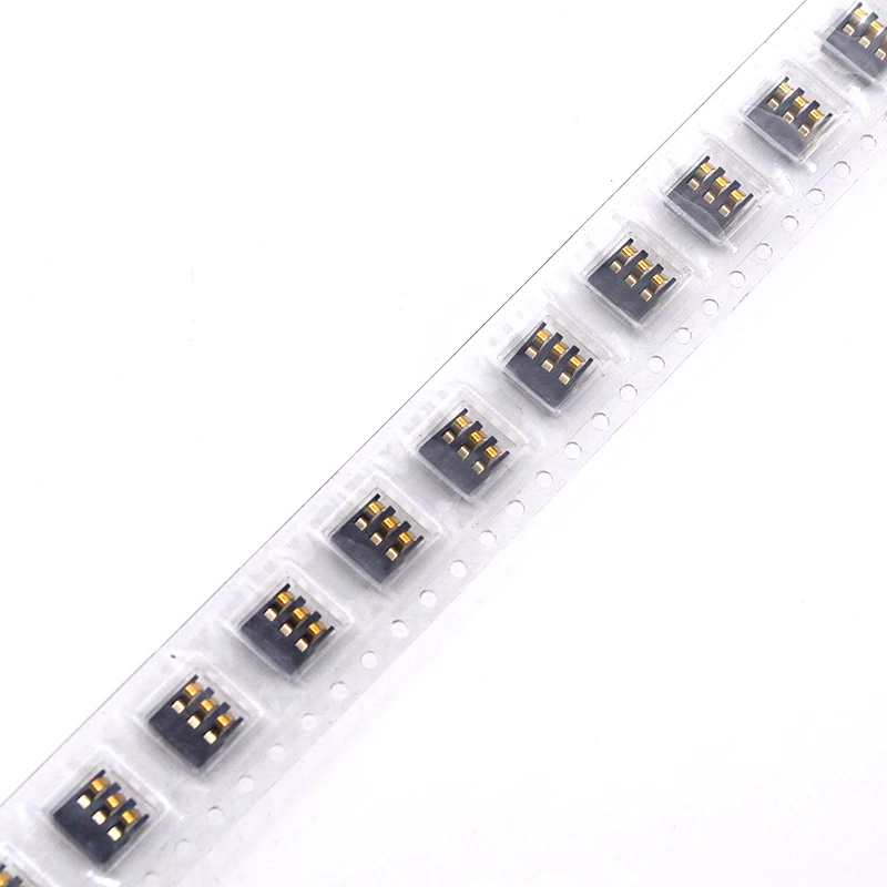 5vnt Pavasario Suspaudimo Susisiekti 2.0 mm Žingsnio 3 Pin Female Male Jungtis Paviršinio montavimo daugkartinio Įkrovimo Baterija Jungtis Aukso Flash