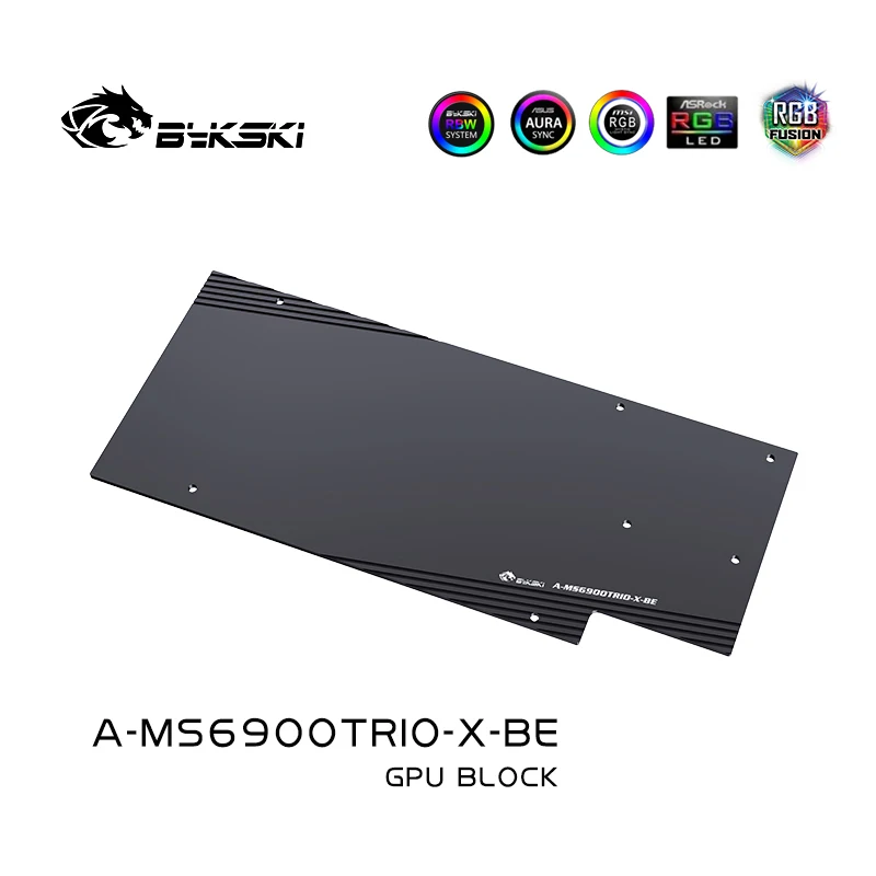 Bykski GPU Vandens Blokas MSI RX 6800 6900 6950 XT Žaidimų X Trio Vaizdo plokštė / Vario Aušinimo Radiatorius RGB SYNC / A-MS6900TRIO-X
