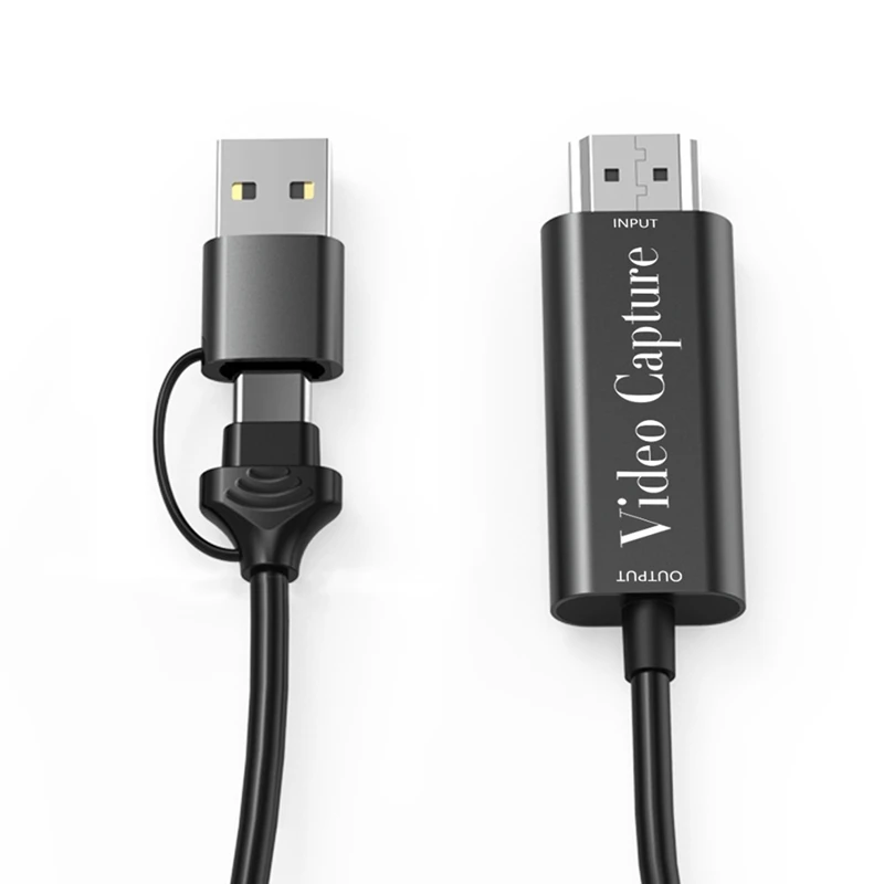 USB, USB, C Dviguba Sąsaja HD Video Capture Card HDMI Suderinama Su USB Kompiuterio Live Įrašymo Laidas