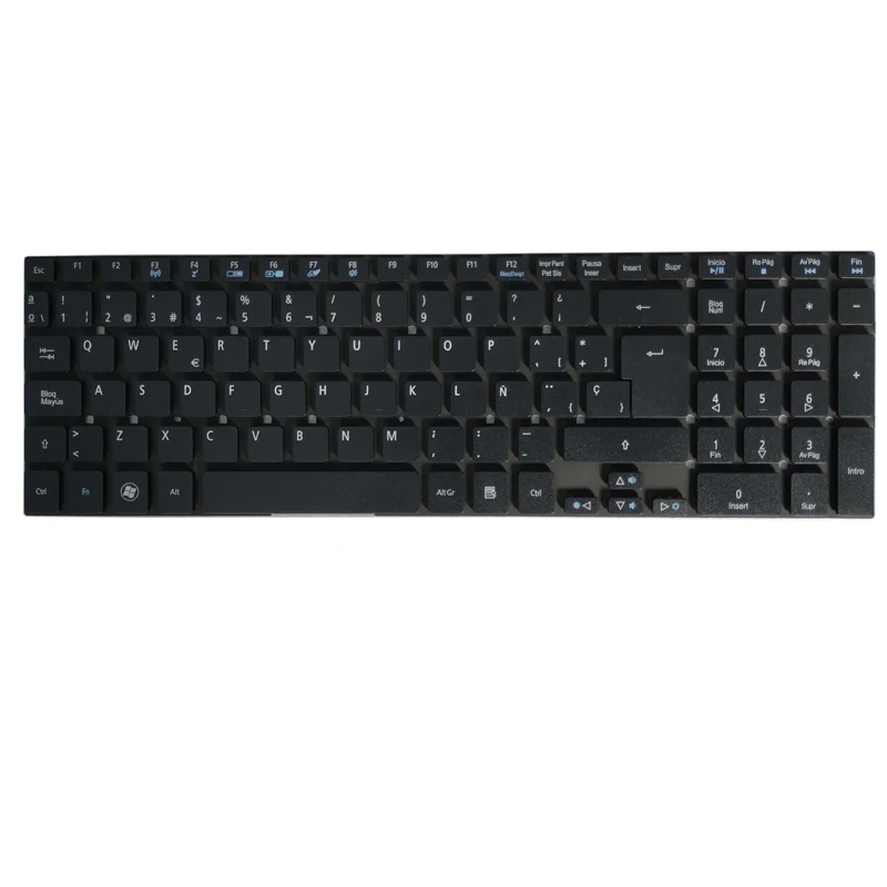NAUJAS ispanų nešiojamojo kompiuterio Klaviatūros Packard bell easynote p5ws0 p5ws5 p7ys5 Q5WS1 SP klaviatūra, juoda